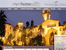 Tablet Screenshot of mysantabarbarahomesearch.com